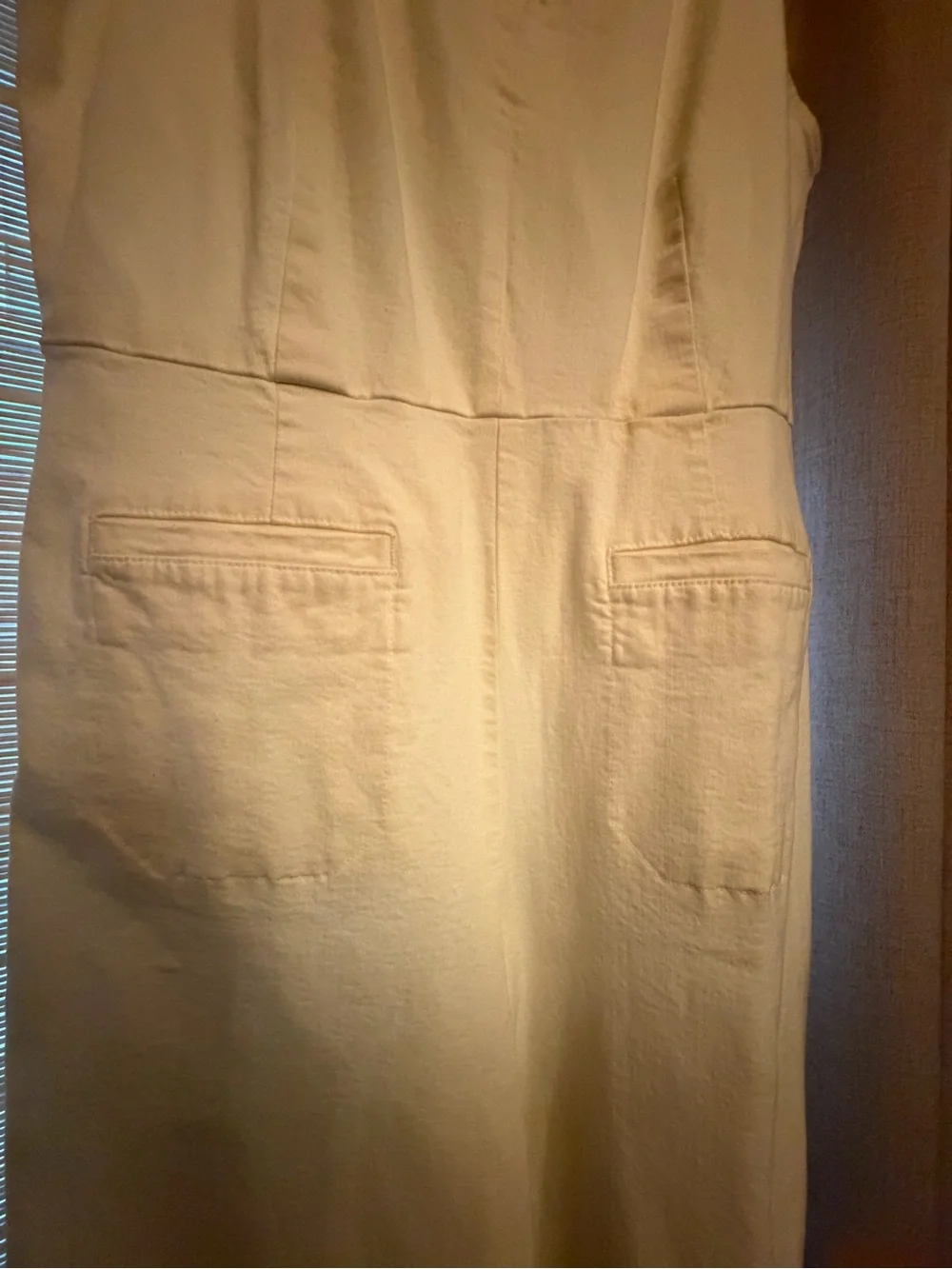 J. Crew Cream V-Neck Sleeveless Cotton Tunic